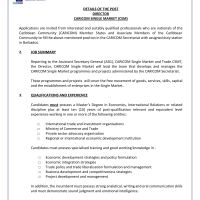 CARICOM - Director, CARICOM Single Market